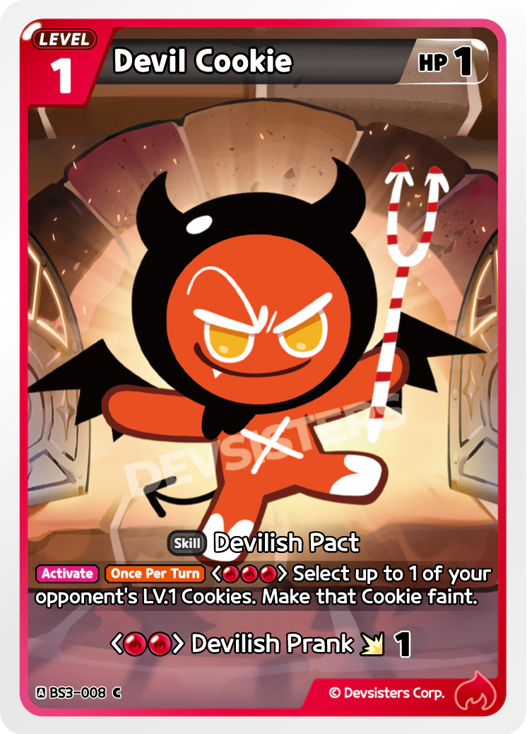 Image for Devil Cookie (BS3-008) (BS3) - CookieRun: Braverse TCG