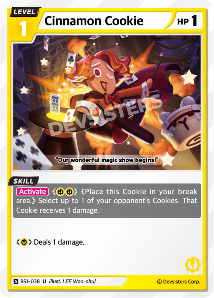 Image for Cinnamon Cookie (BS1-038) (BS1) - CookieRun: Braverse TCG