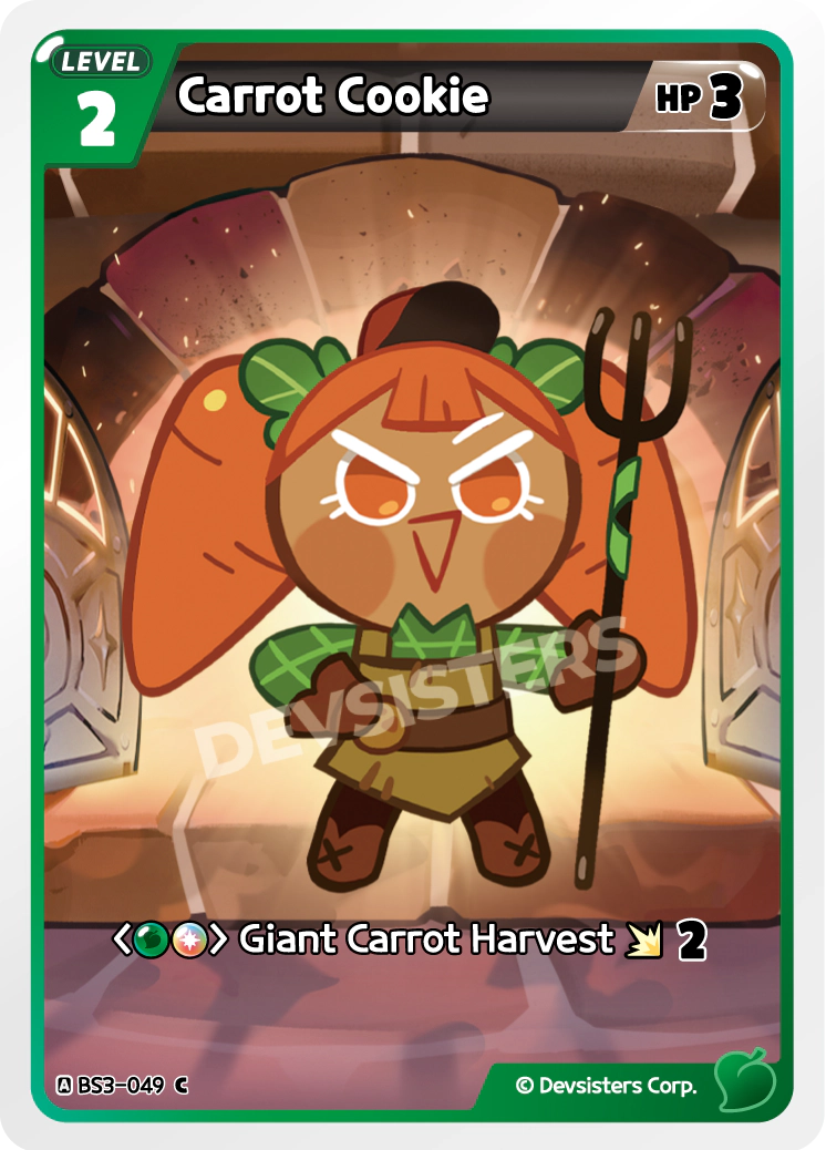 Image for Carrot Cookie (BS3-049) (BS3) - CookieRun: Braverse TCG