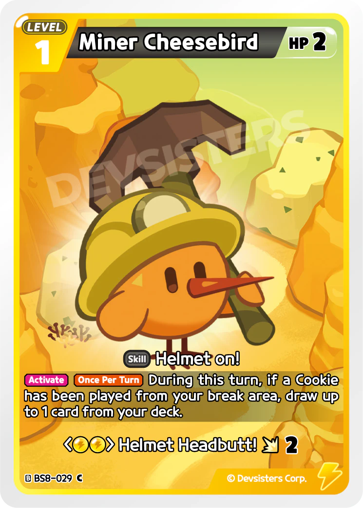 Image for Miner Cheesebird (BS8-029) (BS8) - CookieRun: Braverse TCG