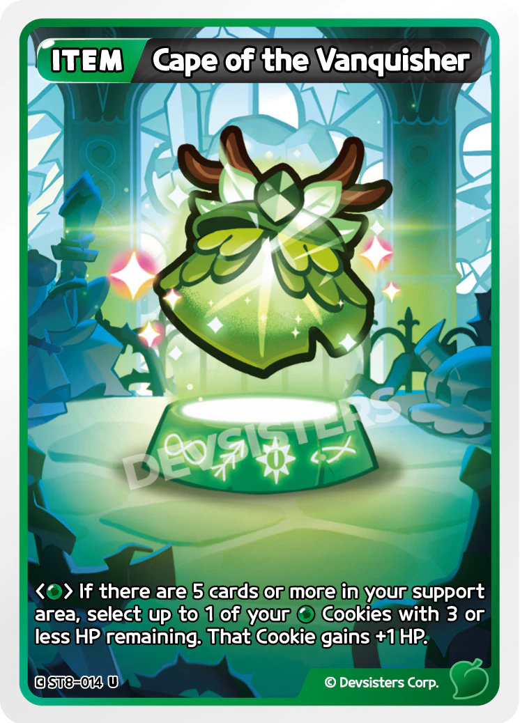 Image for Cape of the Vanquisher (ST8-014) (ST8) - CookieRun: Braverse TCG