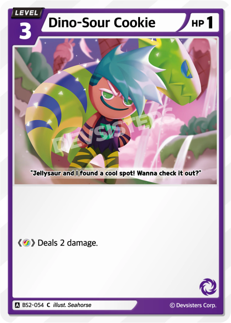 Image for Dino-Sour Cookie (BS2-054) (BS2) - CookieRun: Braverse TCG