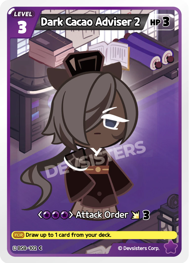 Image for Dark Cacao Adviser 2 (BS8-102) (BS8) - CookieRun: Braverse TCG
