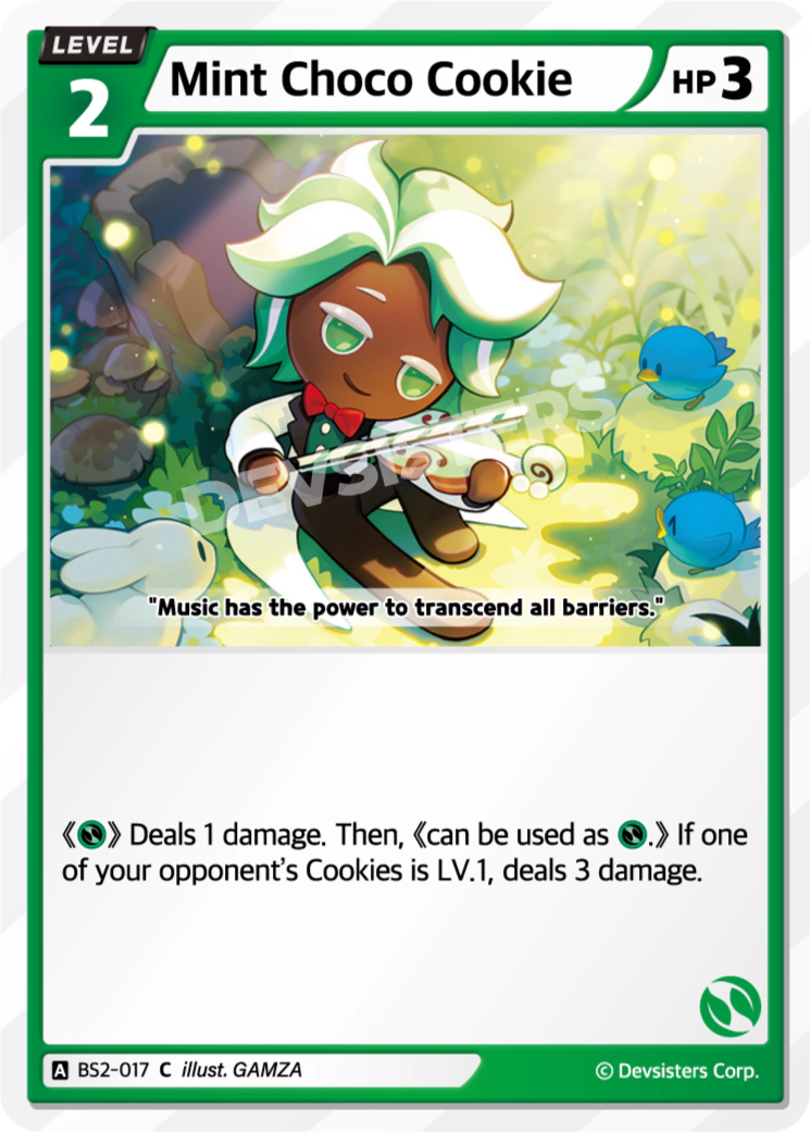 Image for Mint Choco Cookie (BS2-017) (BS2) - CookieRun: Braverse TCG