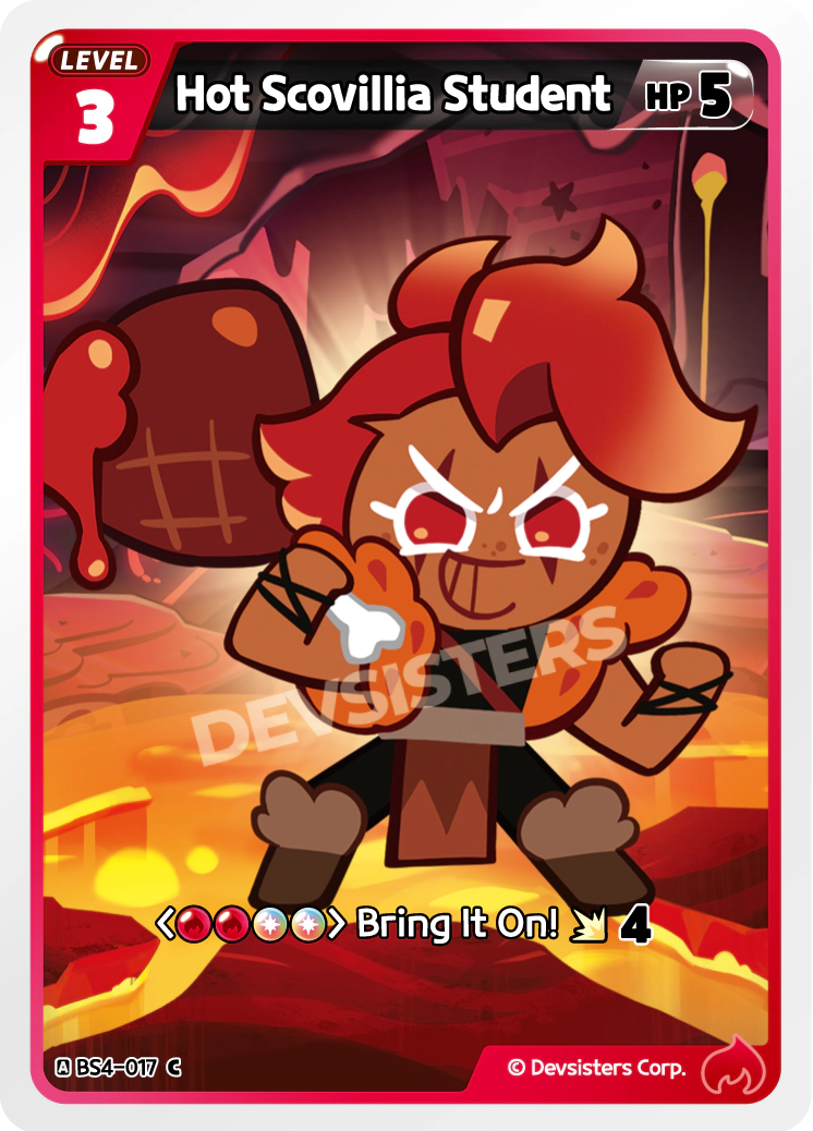 Image for Hot Scovillia Student (BS4-017) (BS4) - CookieRun: Braverse TCG
