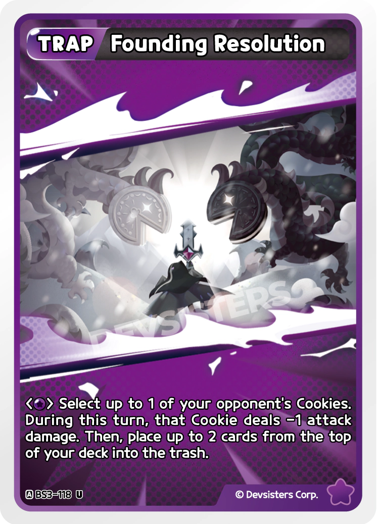 Image for Founding Resolution (BS3-118) (BS3) - CookieRun: Braverse TCG