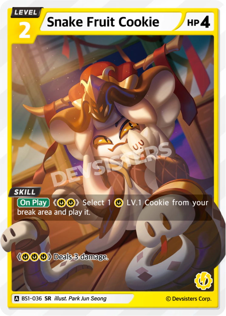 Image for Snake Fruit Cookie (BS1-036) (BS1) - CookieRun: Braverse TCG