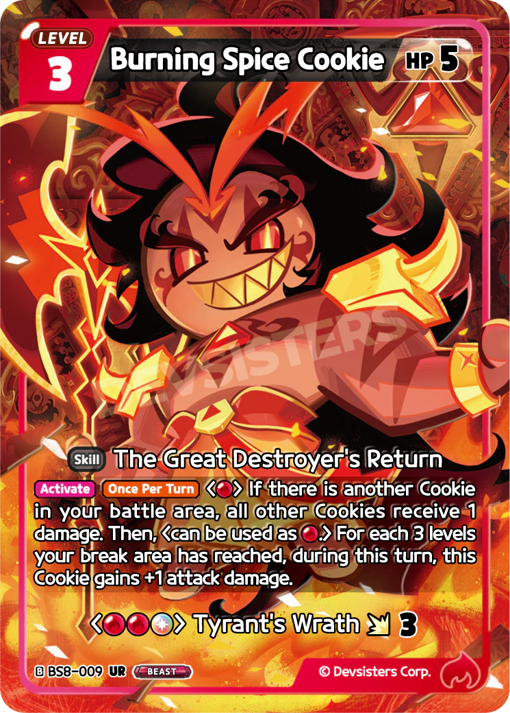Image for Burning Spice Cookie (BS8-009) (BS8) - CookieRun: Braverse TCG
