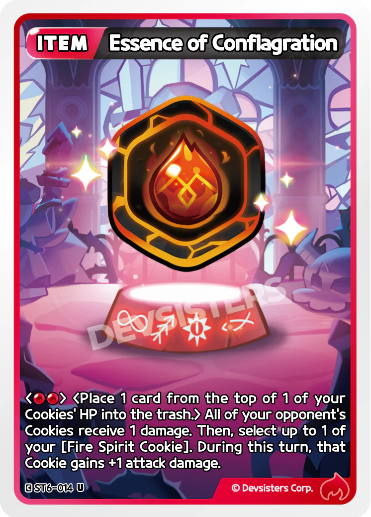 Image for Essence of Conflagration (ST6-014) (ST6) - CookieRun: Braverse TCG