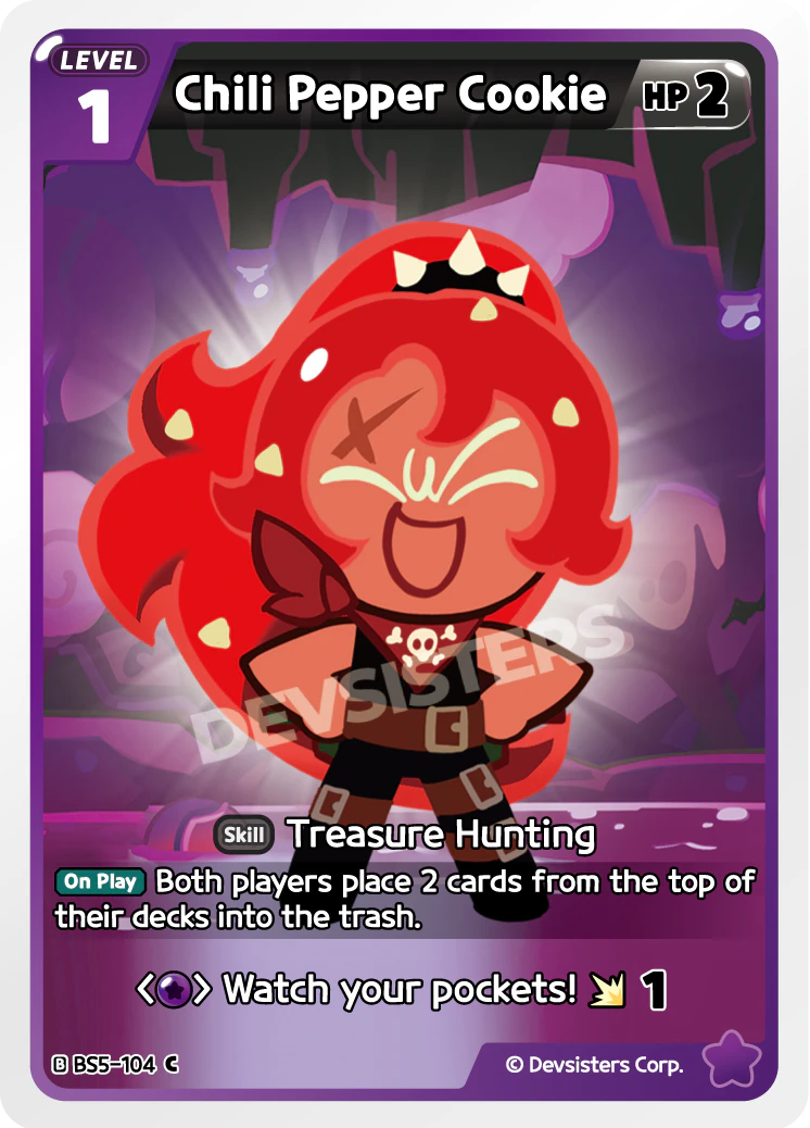 Image for Chili Pepper Cookie (BS5-104) (BS5) - CookieRun: Braverse TCG