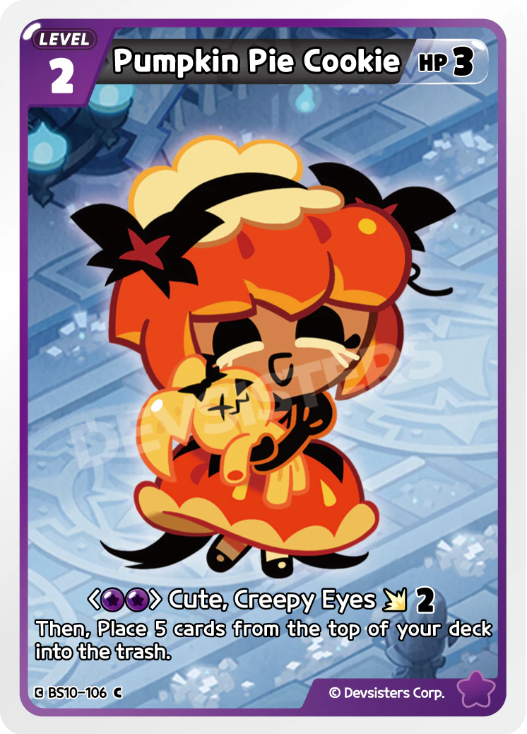 Image for Pumpkin Pie Cookie (BS10-106) (BS10) - CookieRun: Braverse TCG