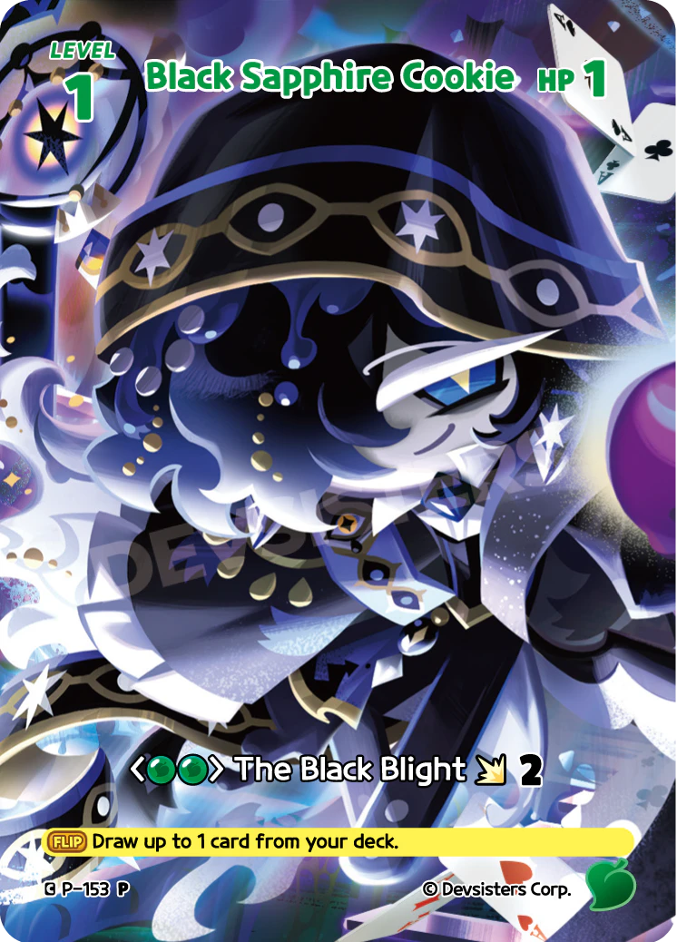 Image for Black Sapphire Cookie (P-153) (P) - CookieRun: Braverse TCG