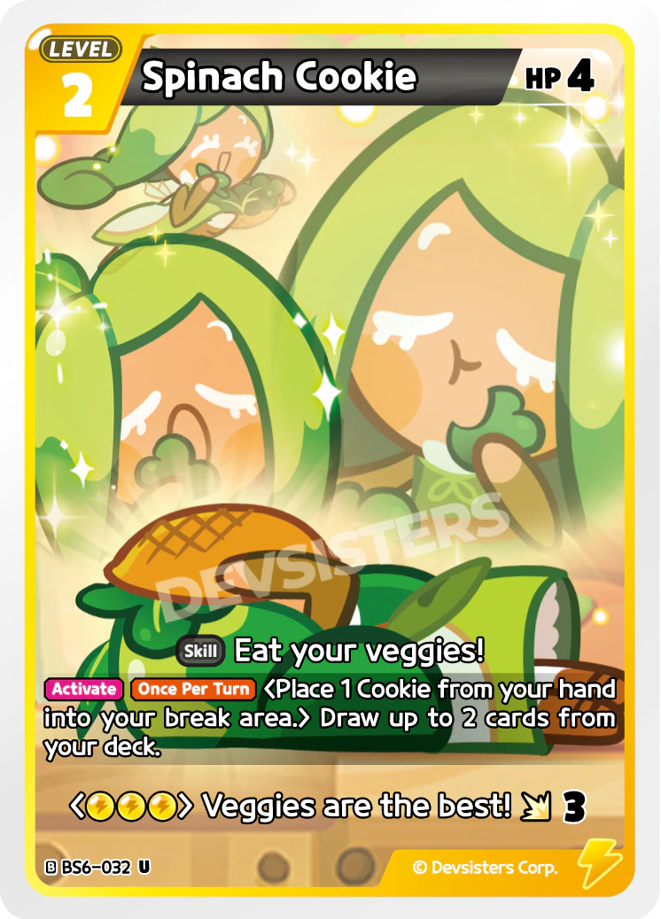 Image for Spinach Cookie (BS6-032) (BS6) - CookieRun: Braverse TCG