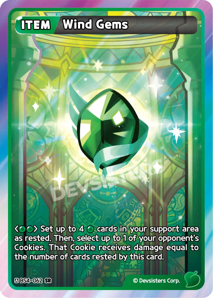 Image for Wind Gems (BS4-062) (BS4) - CookieRun: Braverse TCG