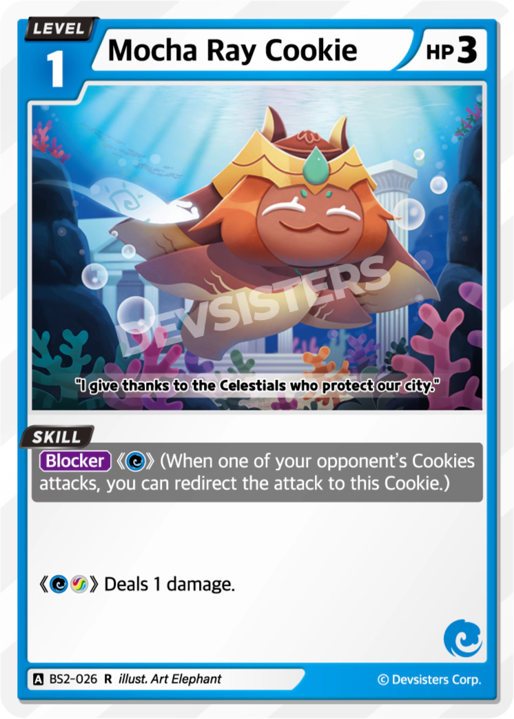 Image for Mocha Ray Cookie (BS2-026) (BS2) - CookieRun: Braverse TCG