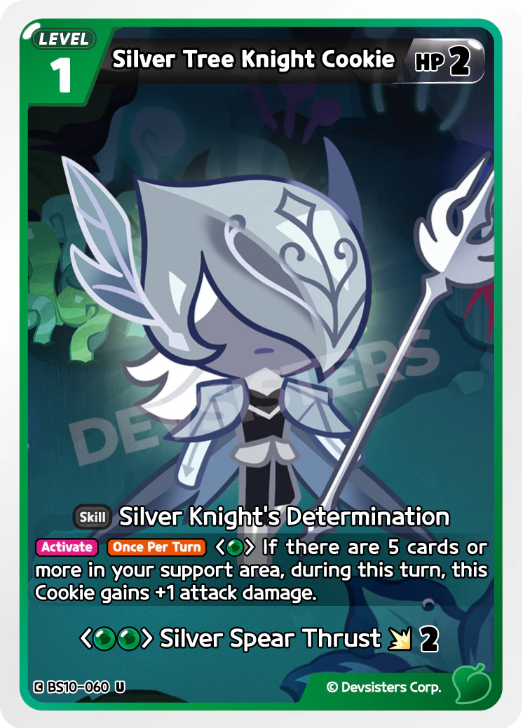 Image for Silver Tree Knight Cookie (BS10-060) (BS10) - CookieRun: Braverse TCG
