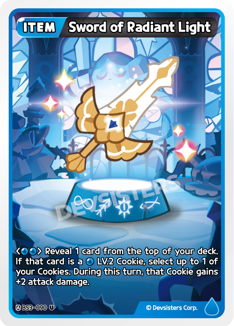 Image for Sword of Radiant Light (BS3-090) (BS3) - CookieRun: Braverse TCG