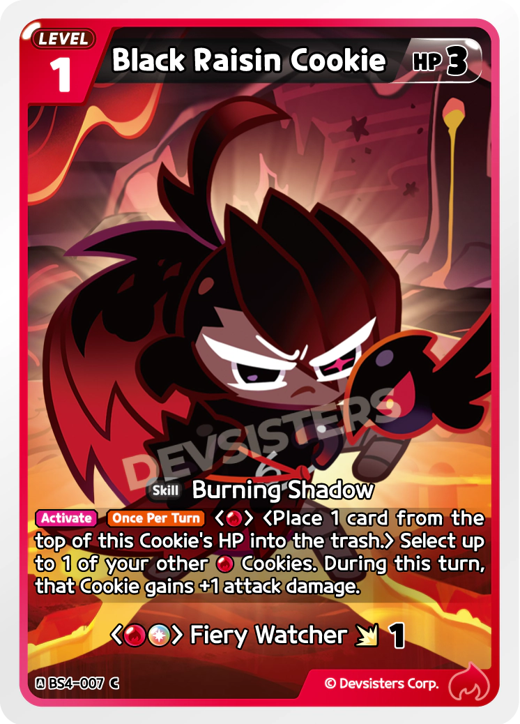 Image for Black Raisin Cookie (BS4-007) (BS4) - CookieRun: Braverse TCG