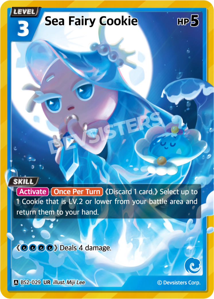 Image for Sea Fairy Cookie (BS2-029) (BS2) - CookieRun: Braverse TCG