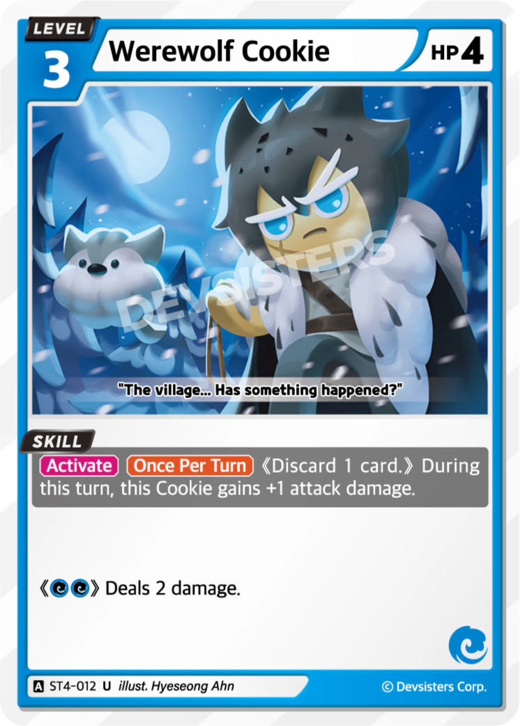 Image for Werewolf Cookie (ST4-012) (ST4) - CookieRun: Braverse TCG