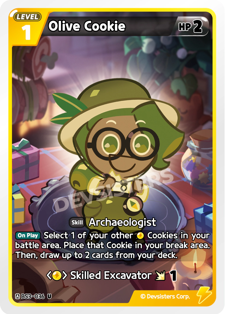 Image for Olive Cookie (BS3-036) (BS3) - CookieRun: Braverse TCG