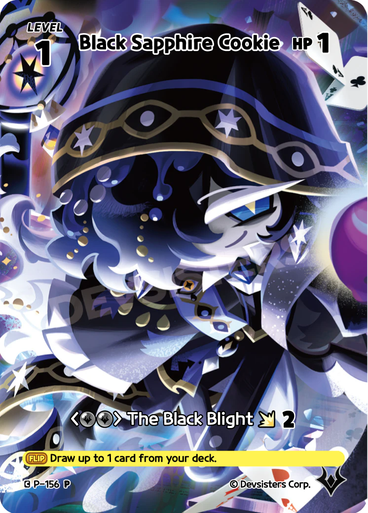 Image for Black Sapphire Cookie (P-156) (P) - CookieRun: Braverse TCG