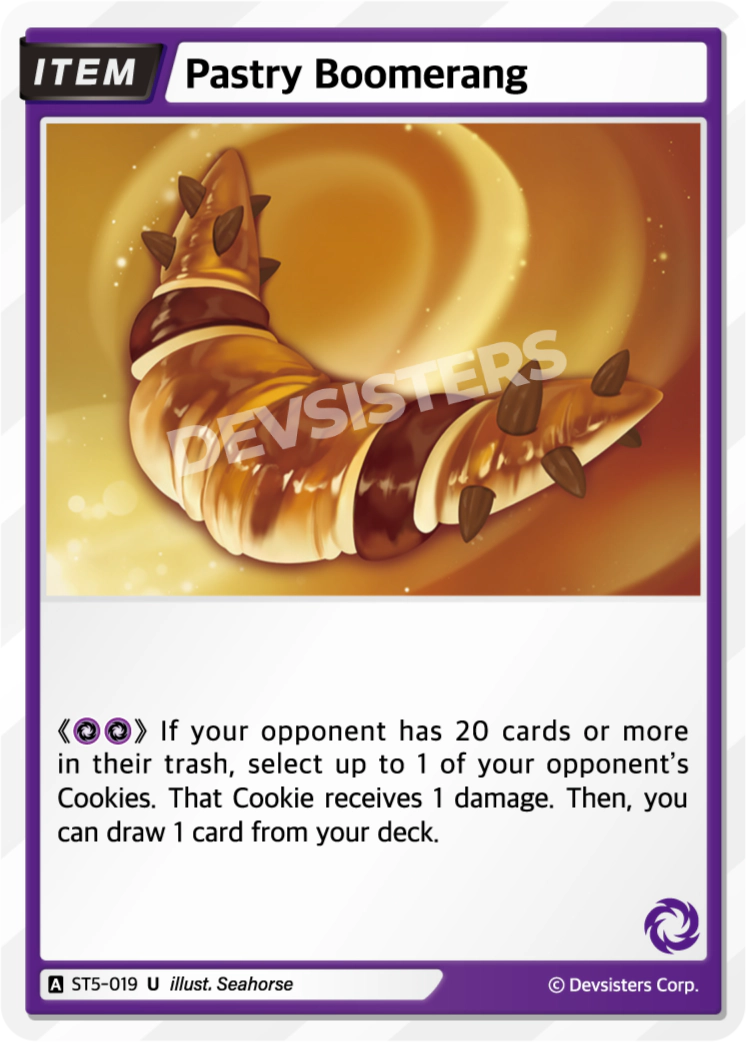 Image for Pastry Boomerang (ST5-019) (ST5) - CookieRun: Braverse TCG