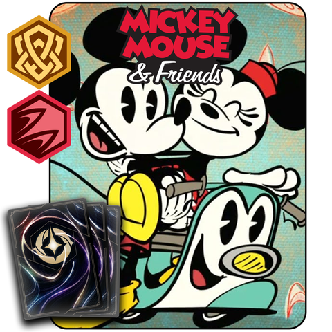 MAZOS DE INICIO DE LORCANA: MICKEY Y AMIGOS (ESMERALDA/RUBÍ)