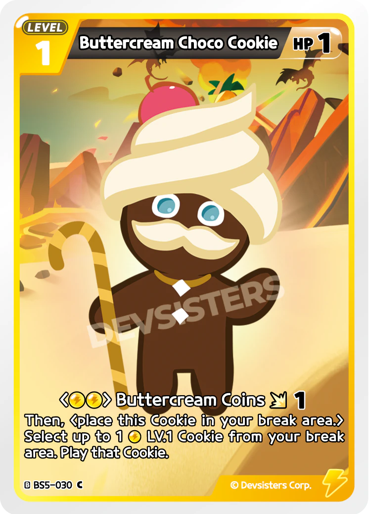 Image for Buttercream Choco Cookie (BS5-030) (BS5) - CookieRun: Braverse TCG