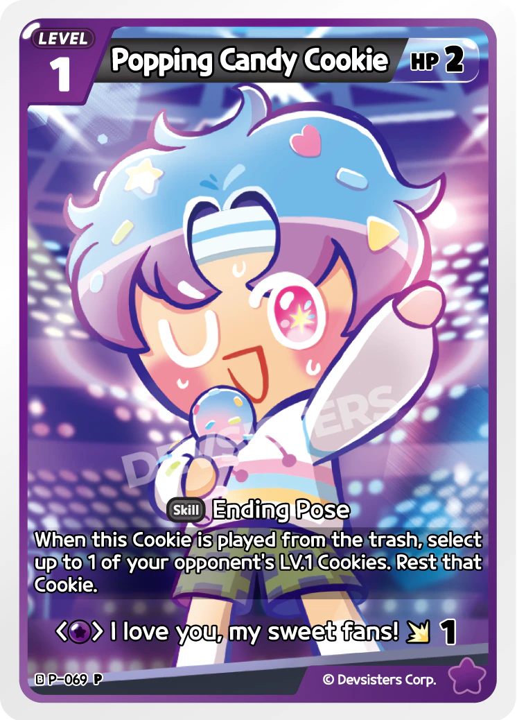 Image for Popping Candy Cookie (P-069) (P) - CookieRun: Braverse TCG