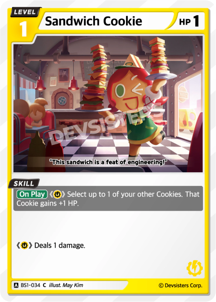 Image for Sandwich Cookie (BS1-034) (BS1) - CookieRun: Braverse TCG