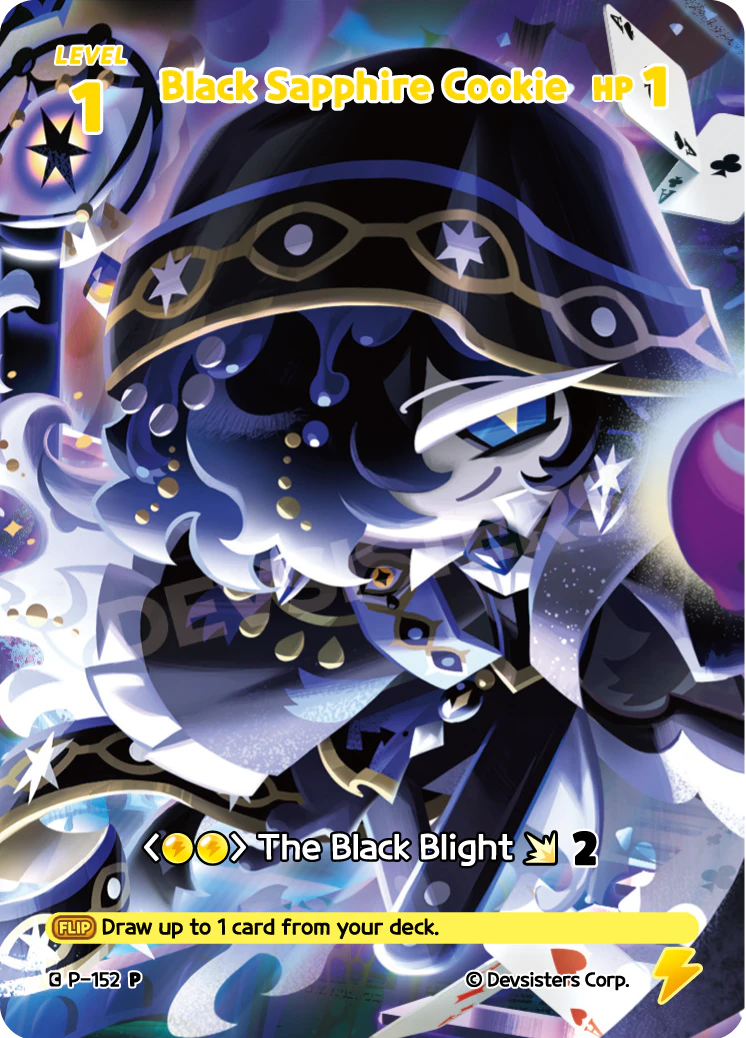 Image for Black Sapphire Cookie (P-152) (P) - CookieRun: Braverse TCG