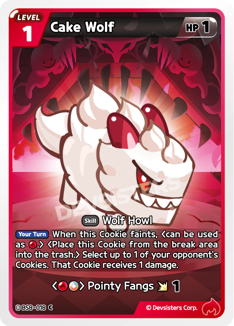 Image for Cake Wolf (BS8-018) (BS8) - CookieRun: Braverse TCG