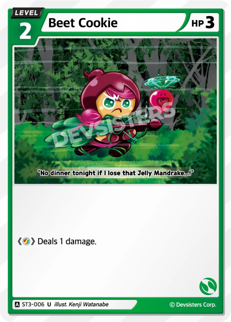 Image for Beet Cookie (ST3-006) (ST3) - CookieRun: Braverse TCG