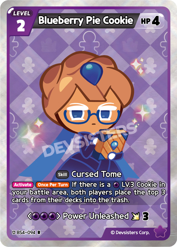 Image for Blueberry Pie Cookie (BS4-094) (BS4) - CookieRun: Braverse TCG