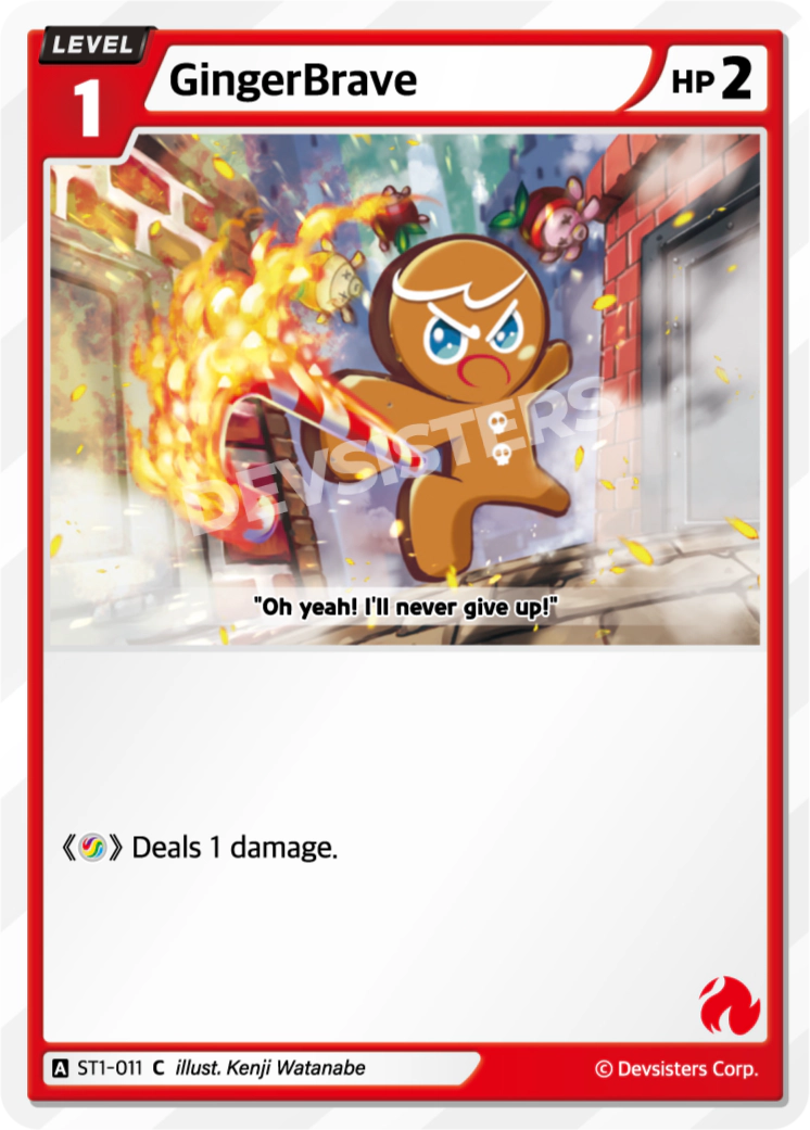 Image for GingerBrave (ST1-011) (ST1) - CookieRun: Braverse TCG