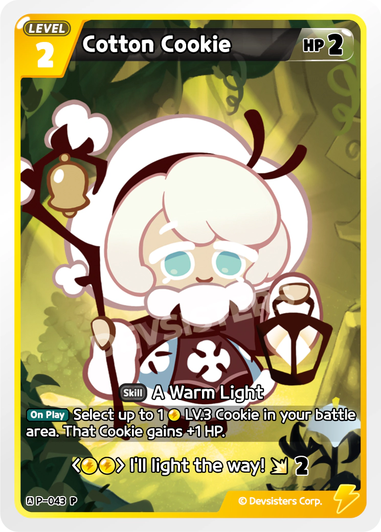 Image for Cotton Cookie (P-043) (P) - CookieRun: Braverse TCG