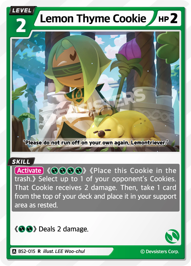 Image for Lemon Thyme Cookie (BS2-015) (BS2) - CookieRun: Braverse TCG