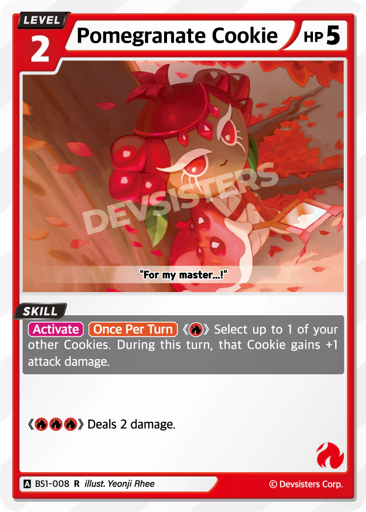 Image for Pomegranate Cookie (BS1-008) (BS1) - CookieRun: Braverse TCG