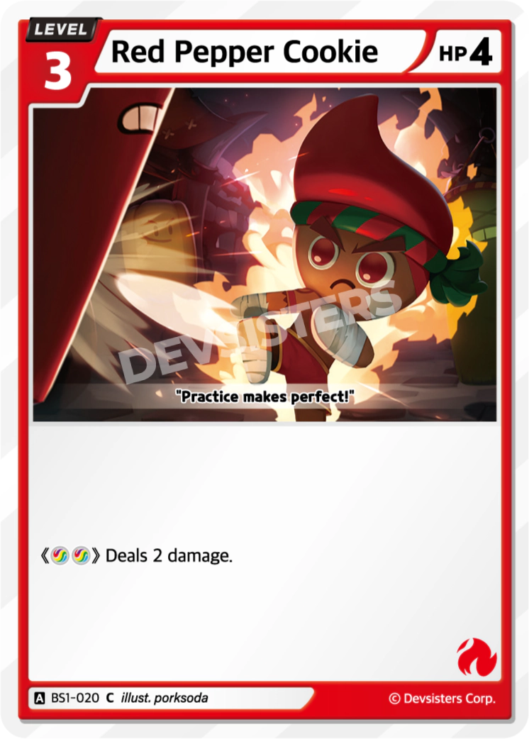 Image for Red Pepper Cookie (BS1-020) (BS1) - CookieRun: Braverse TCG