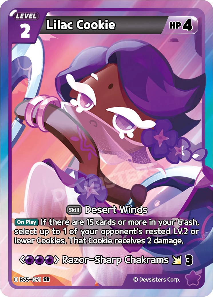 Image for Lilac Cookie (BS5-091) (BS5) - CookieRun: Braverse TCG