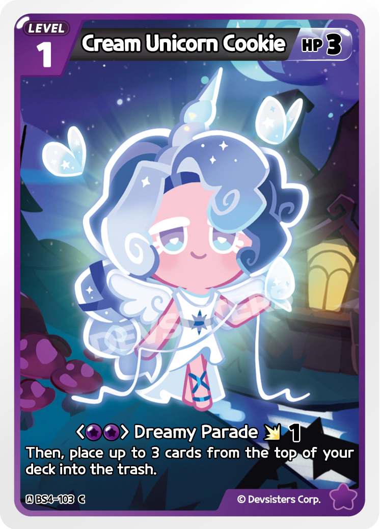Image for Cream Unicorn Cookie (BS4-103) (BS4) - CookieRun: Braverse TCG