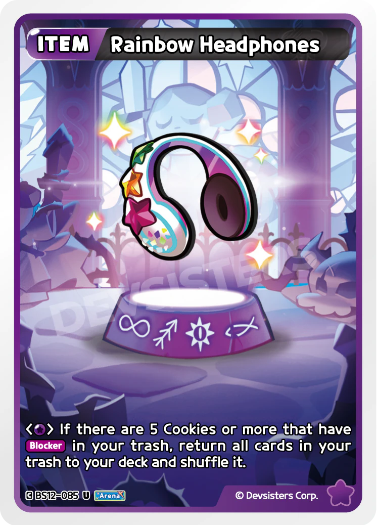 Image for Rainbow Headphones (BS12-085) (BS12) - CookieRun: Braverse TCG