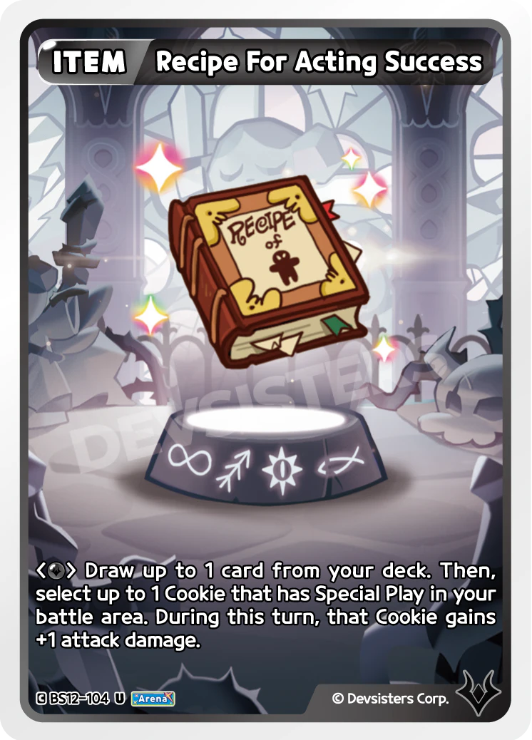 Image for Recipe For Acting Success (BS12-104) (BS12) - CookieRun: Braverse TCG
