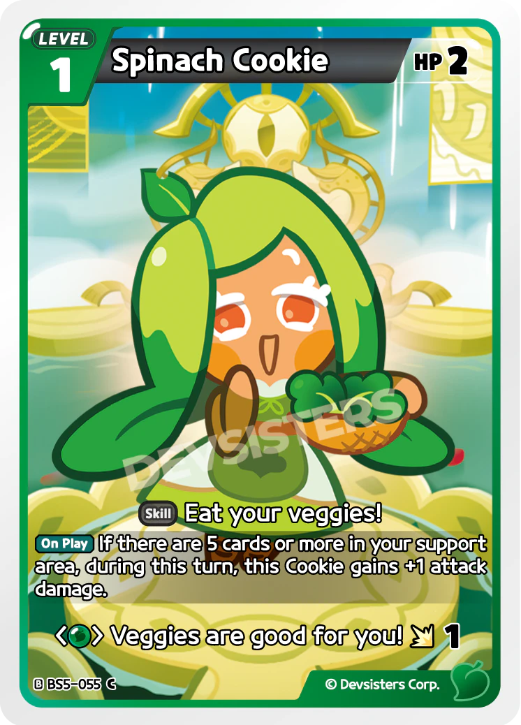 Image for Spinach Cookie (BS5-055) (BS5) - CookieRun: Braverse TCG