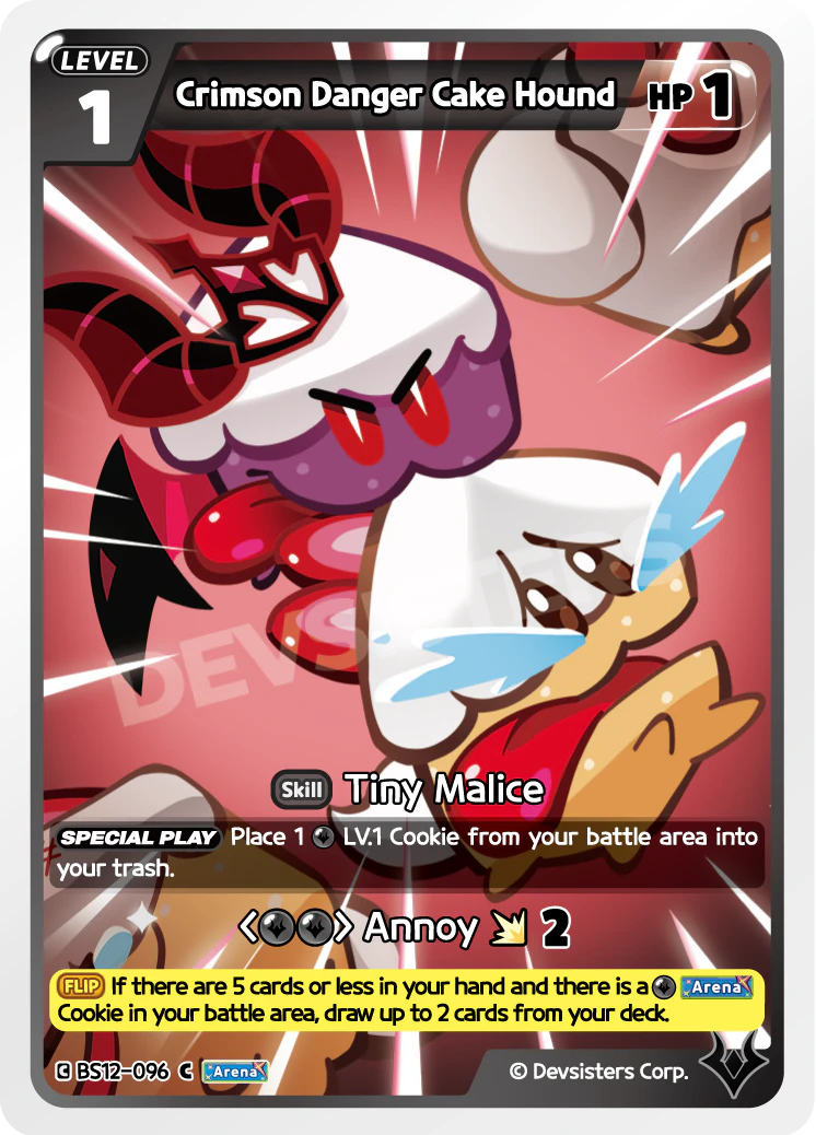 Image for Crimson Danger Cake Hound (BS12-096) (BS12) - CookieRun: Braverse TCG