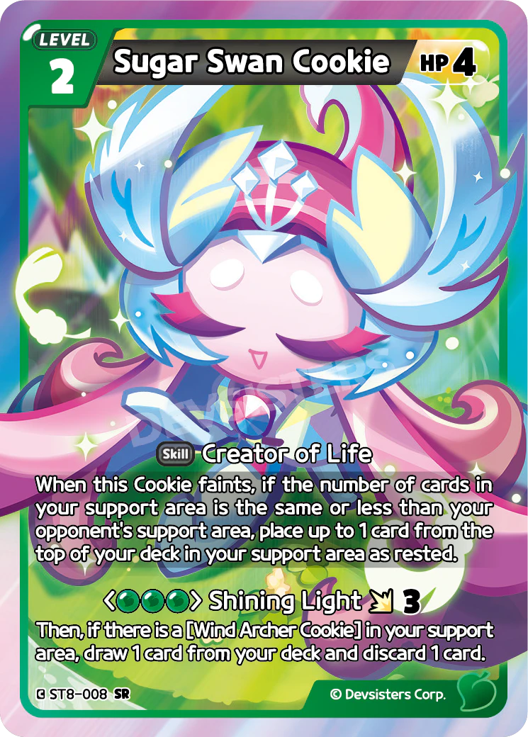 Image for Sugar Swan Cookie (ST8-008) (ST8) - CookieRun: Braverse TCG