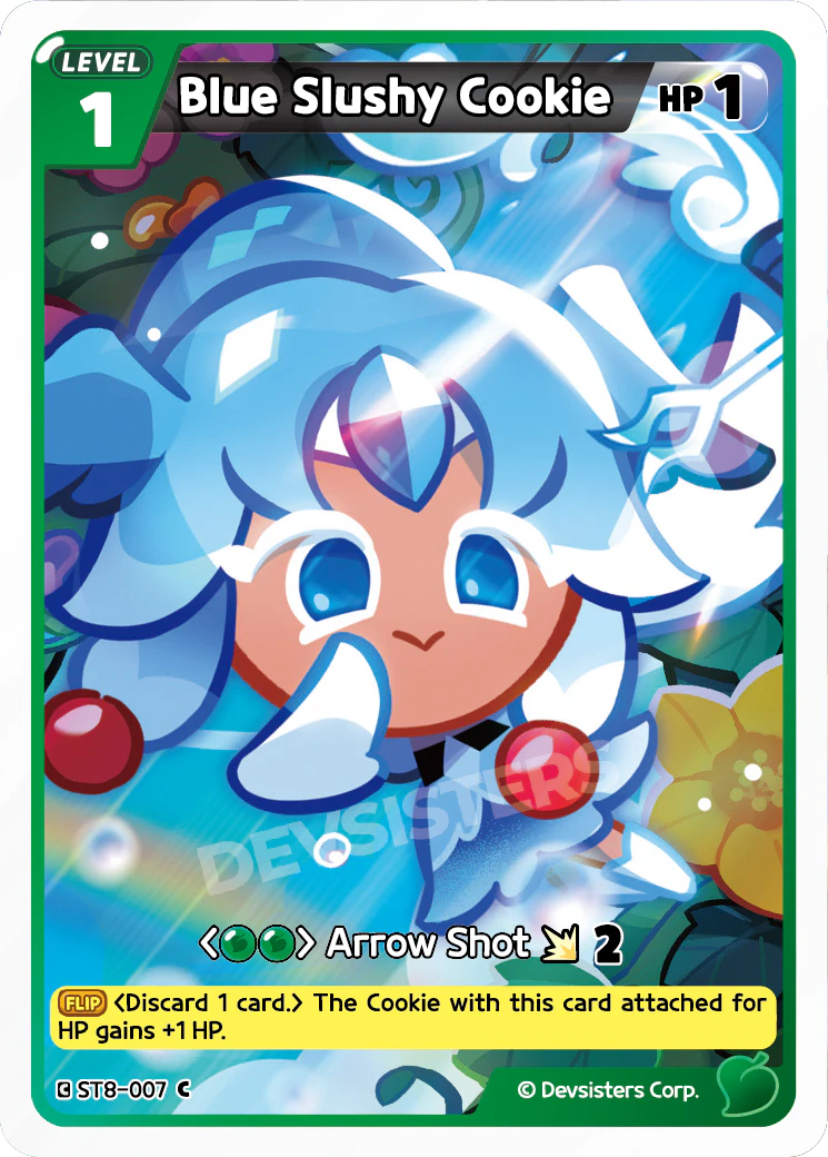 Image for Blue Slushy Cookie (ST8-007) (ST8) - CookieRun: Braverse TCG