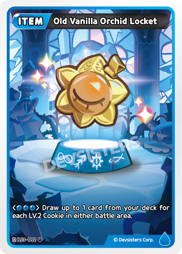 Image for Old Vanilla Orchid Locket (BS3-092) (BS3) - CookieRun: Braverse TCG