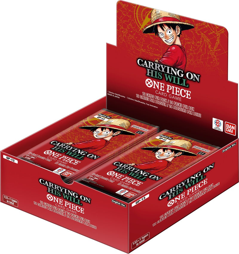 ONE PIECE TCG (OP13): CARRYING ON HIS WILL CAJA DE SOBRES (RESURTIDO LLEGA EN JUNIO)